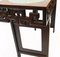 Chinese Hardwood Console Table with Cloisonne Porcelain Plates, 1920s, Set of 4 10