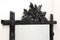 Black Forest Rustic Wall Mirror with Carved Tree Trunk Frame, Austria, 1880s 4