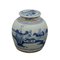 Jarrón chino de jengibre azul y blanco, siglo XVIII, Imagen 1