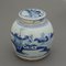 18th Century Blue and White Ginger China Covered Pot 5