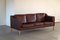Mid-Century Brown Leather Three Seater Sofa by Hurup Møbelfabrik, 1960s 5