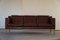 Mid-Century Brown Leather Three Seater Sofa by Hurup Møbelfabrik, 1960s 8