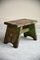 Small Green Stool in Pine, Image 9