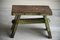 Small Green Stool in Pine, Image 1
