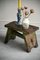 Petit Tabouret Vert en Pin 4