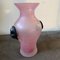 Pink and Black Scavo Murano Glass Vase attributed to Giovanni Cenedese, 1970s 10