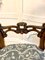 Antique Victorian Walnut Side Chairs, 1860s, Set of 2 9