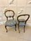 Antique Victorian Walnut Side Chairs, 1860s, Set of 2 4