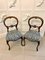 Antique Victorian Walnut Side Chairs, 1860s, Set of 2 1