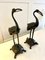 Antique Victorian Bronze Storks, 1850s, Set of 2 5