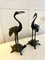 Antique Victorian Bronze Storks, 1850s, Set of 2 2