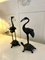 Cigognes Victoriennes Antiques en Bronze, 1850s, Set de 2 3