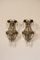 Mongolphiera-Shaped Empire Appliques with Pendant Drops, 1940s, Set of 2, Image 1