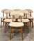 Vintage Italian Dining Chairs, 1960s, Set of 6 2