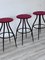 Iron Stools by Marca Cappellini, 1980s, Set of 3 9