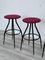 Iron Stools by Marca Cappellini, 1980s, Set of 3 1