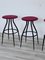 Iron Stools by Marca Cappellini, 1980s, Set of 3 4