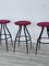 Iron Stools by Marca Cappellini, 1980s, Set of 3 10