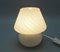 Lampe de Bureau Champignon Vintage en Verre de Murano Gris, 1970s 3