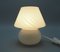 Lampe de Bureau Champignon Vintage en Verre de Murano Gris, 1970s 2