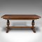 Antique English Oak Extending Dining Table, 1890s 3