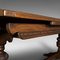 Antique English Oak Extending Dining Table, 1890s 12