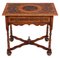 Queen Anne Revival Oyster Veneer Writing Table in Walnut, 1950, Image 1
