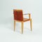 Italian Giorgetti Hideleather and Cherry Wood Chairs by Chi Wing Lo, Set of 6 20