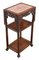 Antique Chinese Side Table in Hardwood and Marble 2