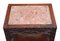 Mesa auxiliar china antigua de madera dura y mármol, Imagen 6