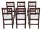 Antique Rustic Dining Chairs in Oak, Set of 6 5