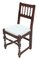 Antique Rustic Dining Chairs in Oak, Set of 6 3