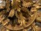Plafón floral de cristal de Murano dorado, años 60, Imagen 10