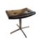 Black Leatherette and Chrome Swivel Piano Stool, Image 4