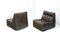 Vintage Leather Modular Sofa from Rolf Benz, 1970s, Set of 5 3