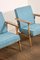 Fauteuils Modèle Ambre Vert et Bleu, 1970s, Set de 2 2