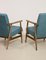 Green and blue Fabric Amber Model Armchairs, 1970s, Set of 2 4