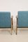 Fauteuils Modèle Ambre Vert et Bleu, 1970s, Set de 2 6