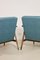 Green and blue Fabric Amber Model Armchairs, 1970s, Set of 2 7