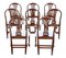 Antique Georgian Revival Dining Chairs in Mahogany, 1950s, Set of 8 2