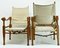 Chaises Safari par Wilhelm Kienzle, Suisse, 1950s, Set de 2 2