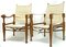 Swiss Safari Chairs by Wilhelm Kienzle, 1950s, Set of 2 1