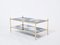Brass & Chrome Mirrored 2-Tier Coffee Table from Maison Jansen, 1970s, Image 5