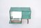 Mid-Century Italian Modern Green Bar Cabinet in Lacquered Goat Skin by Aldo Tura, 1960s 2