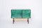 Mid-Century Italian Modern Green Bar Cabinet in Lacquered Goat Skin by Aldo Tura, 1960s, Image 4