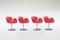 Vintage Little Tulip Chairs by Pierre Paulin for Artifort, 1980s, Set of 4, Image 4