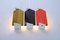 Adjustable Colored Metal Sconces by Anvia, 1960s, Set of 3 6