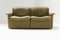 Vintage Swiss DS-12 Modular Set in Green Leather from De Sede, Set of 6 17