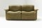 Vintage Swiss DS-12 Modular Set in Green Leather from De Sede, Set of 6, Image 17