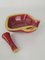 Posacenere Mid-Century in ceramica smaltata rossa e gialla di Accolay, Francia, anni '50, Immagine 10